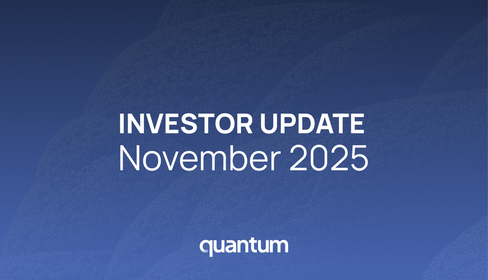 INVESTOR UPDATE: Late November 2025