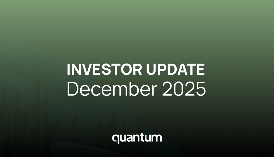INVESTOR UPDATE - Early Dec 2025
